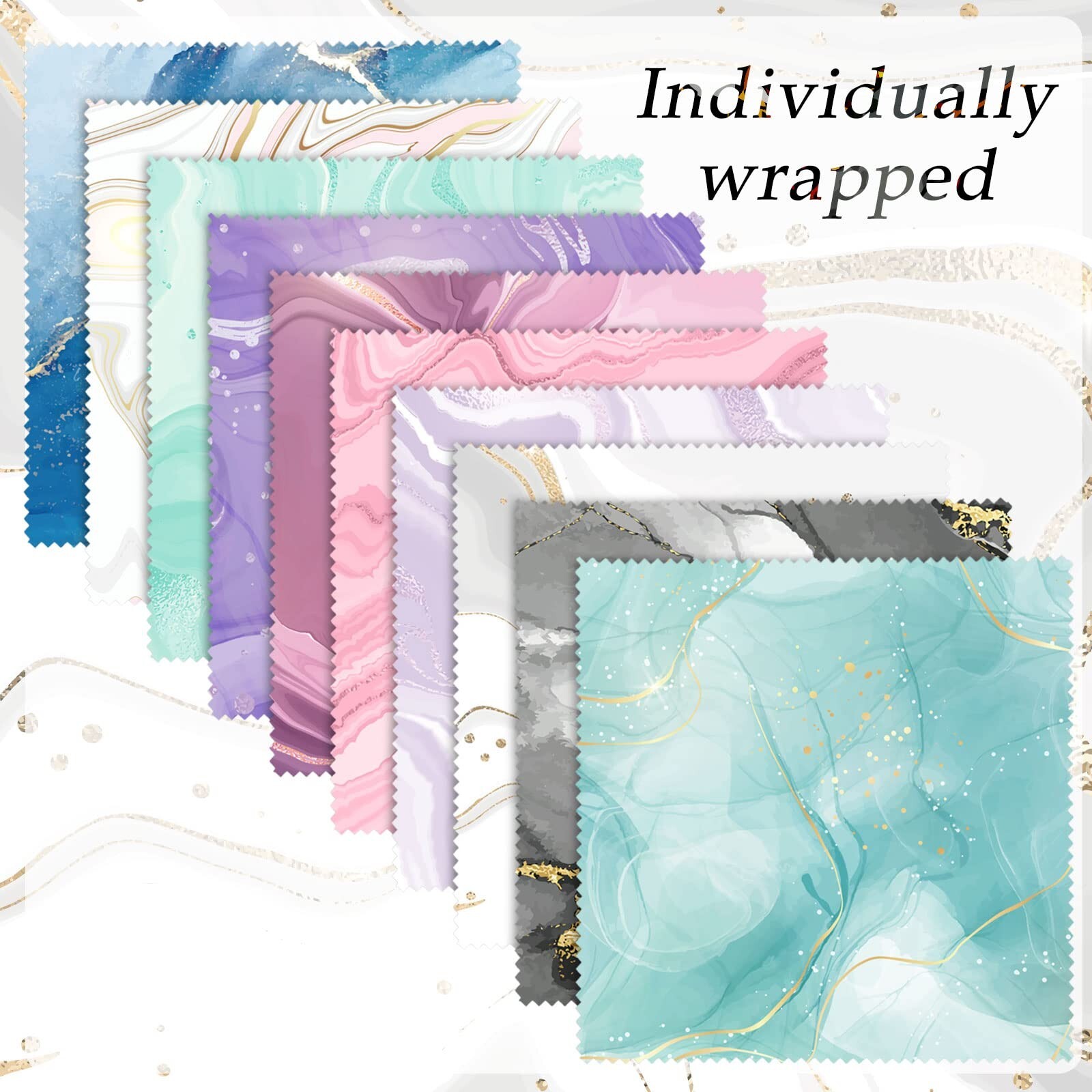 Sinmoe 20 Pcs Microfiber Cleaning Cloth Cute Marble Design Microfib… Fast Ship