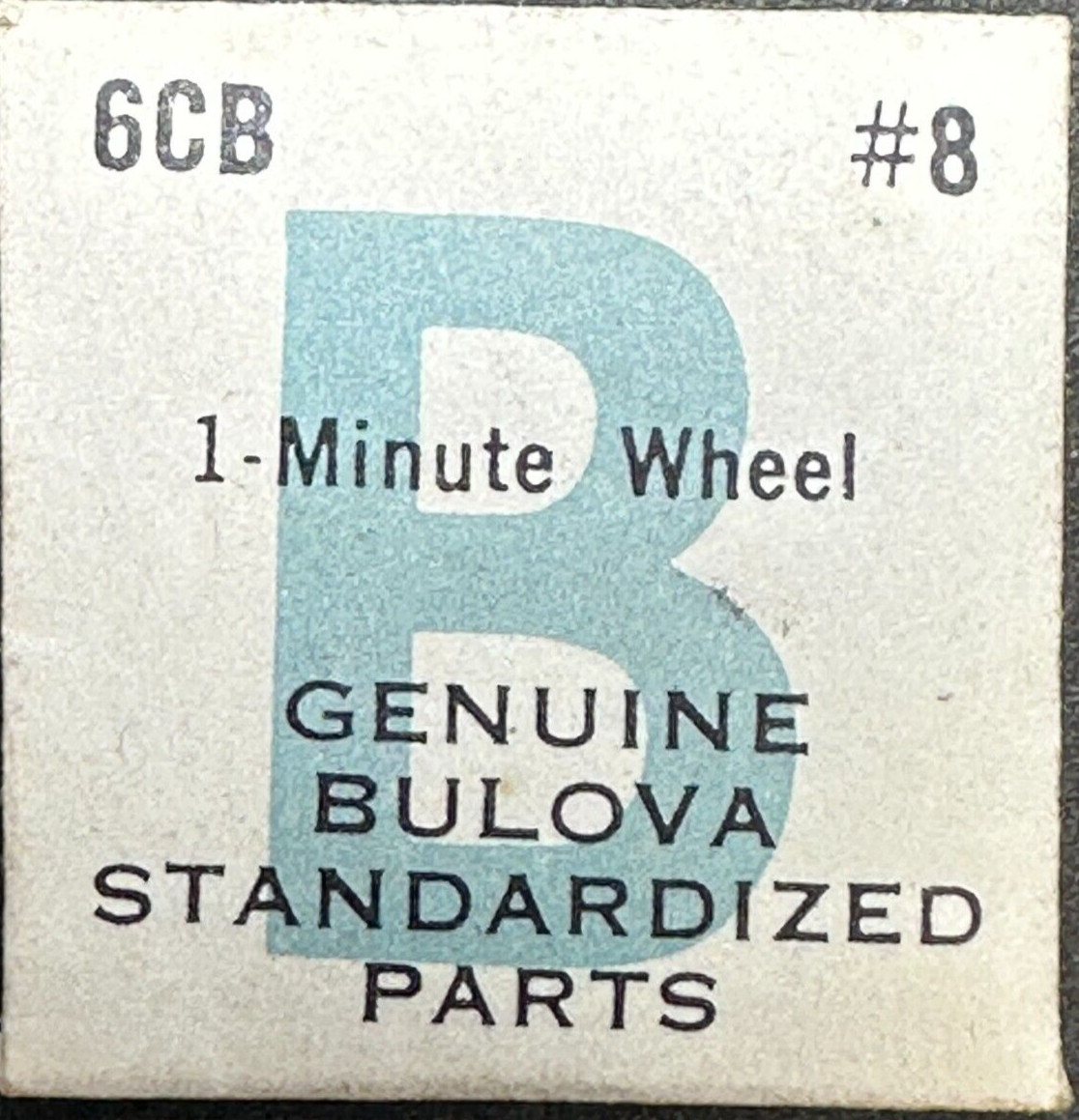 Genuine Bulova Standardized Part 6CB #8 MINUTE WHEEL 22