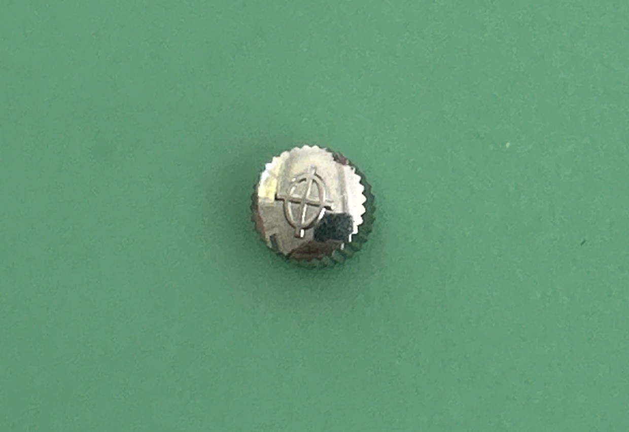 Zodiac Watch Crowns – Silver Toned – 4.47mm dia. – 2.76 mm thick – Exc. Cond.