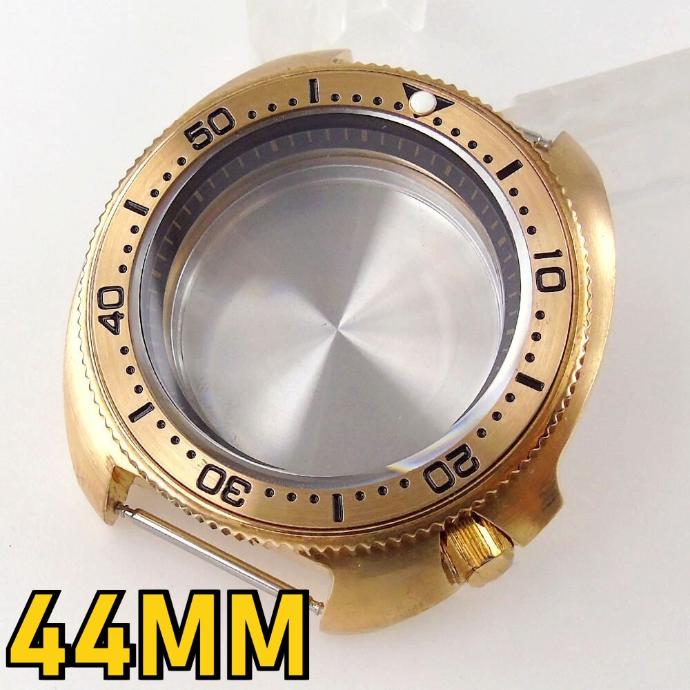 44MM Fit NH34 NH35A NH36A Automatic Solid Bronze Men’s Watch Case Sapphire Glass