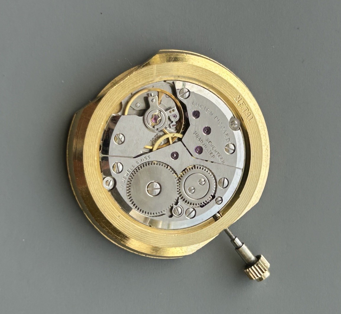 Lucien Piccard 17Jeweles Manual Wind Swiss Watch Movement Cal. P7001 Working
