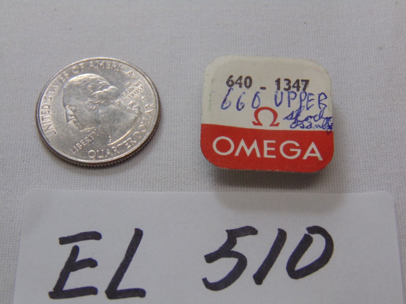 Vintage Omega Watch Part Replacement New Sealed Package 640 1347 Incabloc