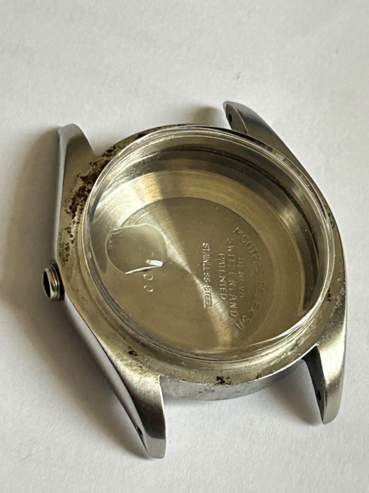 Vintage Rolex men Oyster Date Perpetual steel case Ref 1500 without bezel