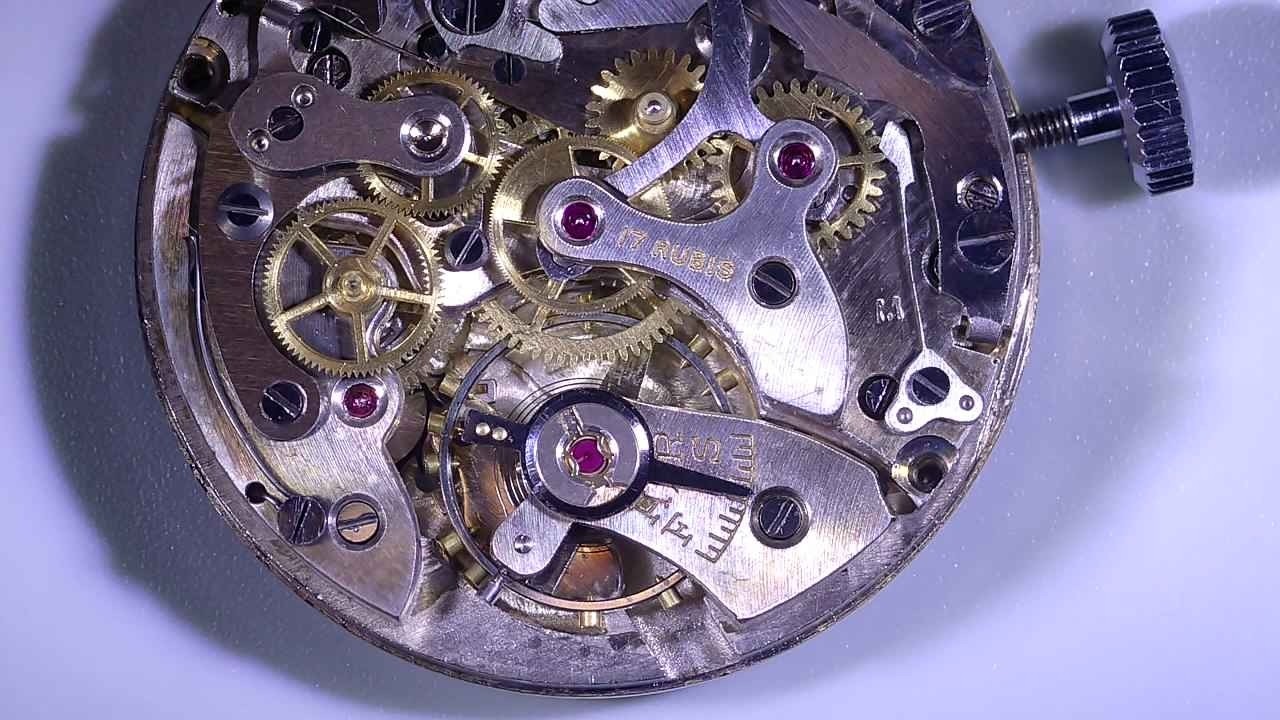 Landeron LANDERON Gray Chrono Movement Stainless Steel Watch Part
