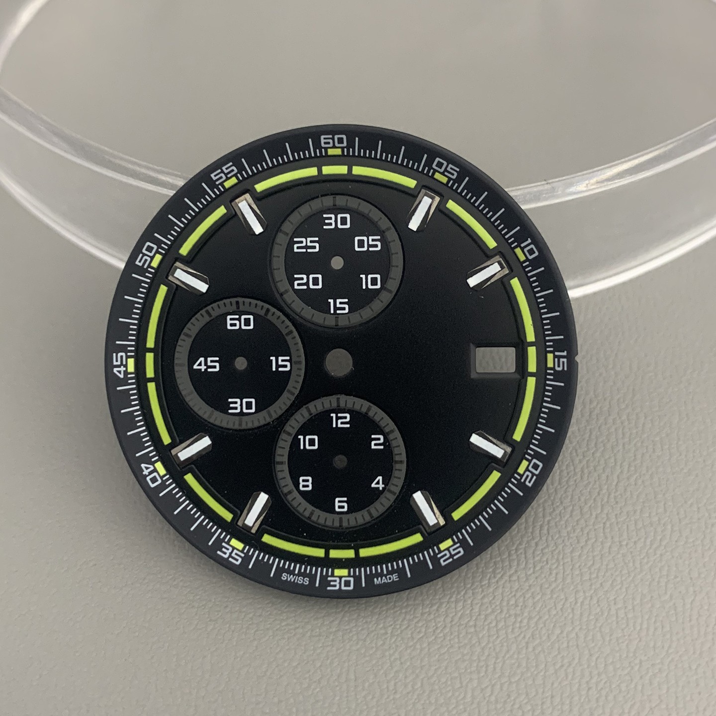 35.4mm VK63 Dial Multifunctional Luminous Dial Watch Part Fit VK63/VK67 Movement
