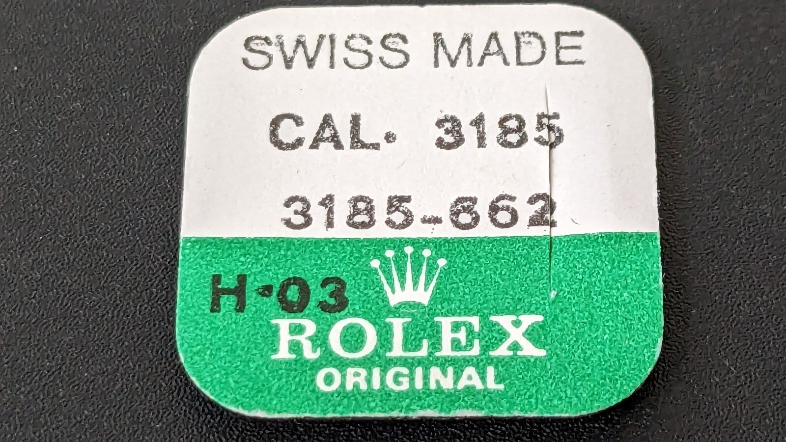 Rolex Caliber 3185-662 Correctors Wheel Genuine New Condition