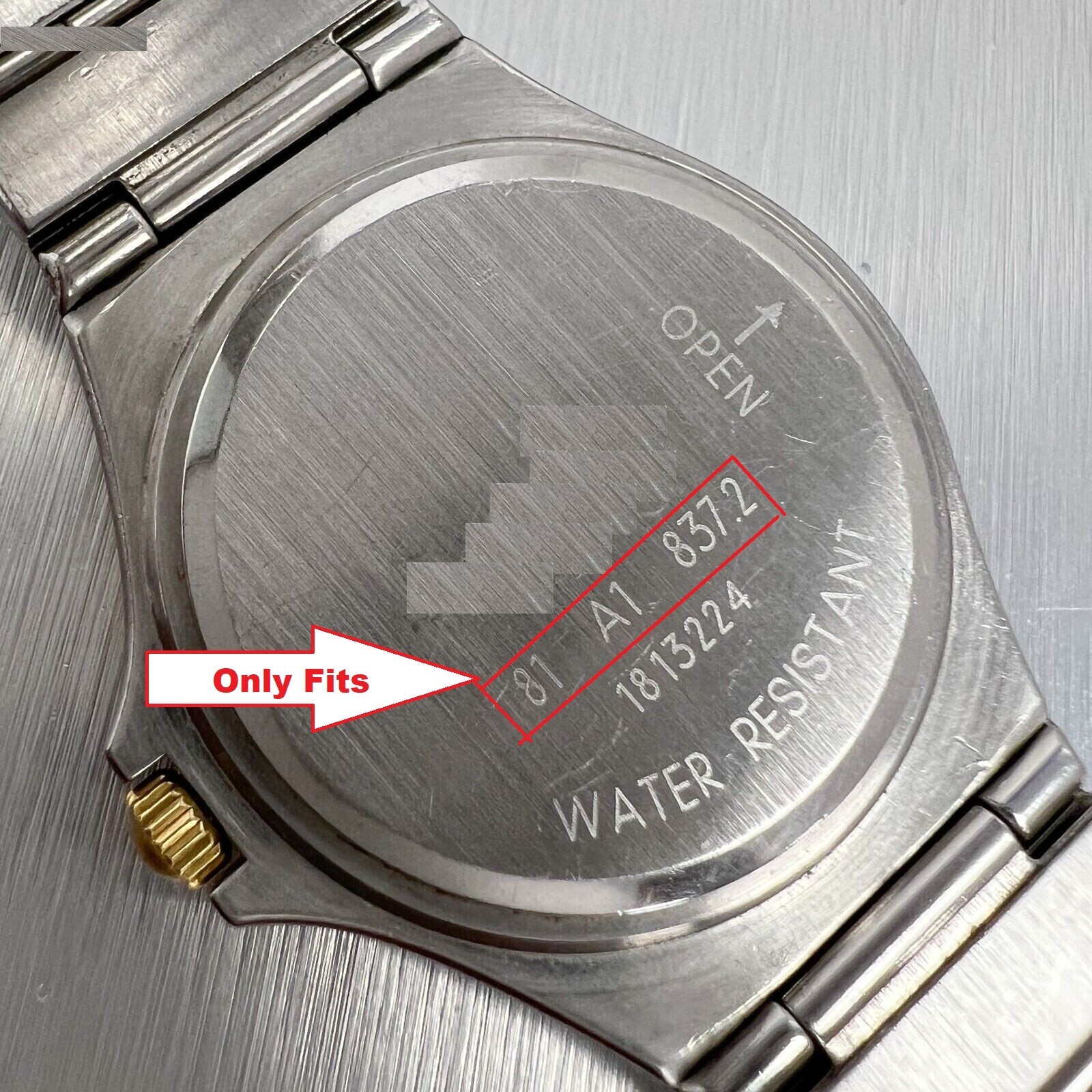 14mm Movado Museum SE Womans Two Tone Watch 81 A2 837.2 Sizing Link