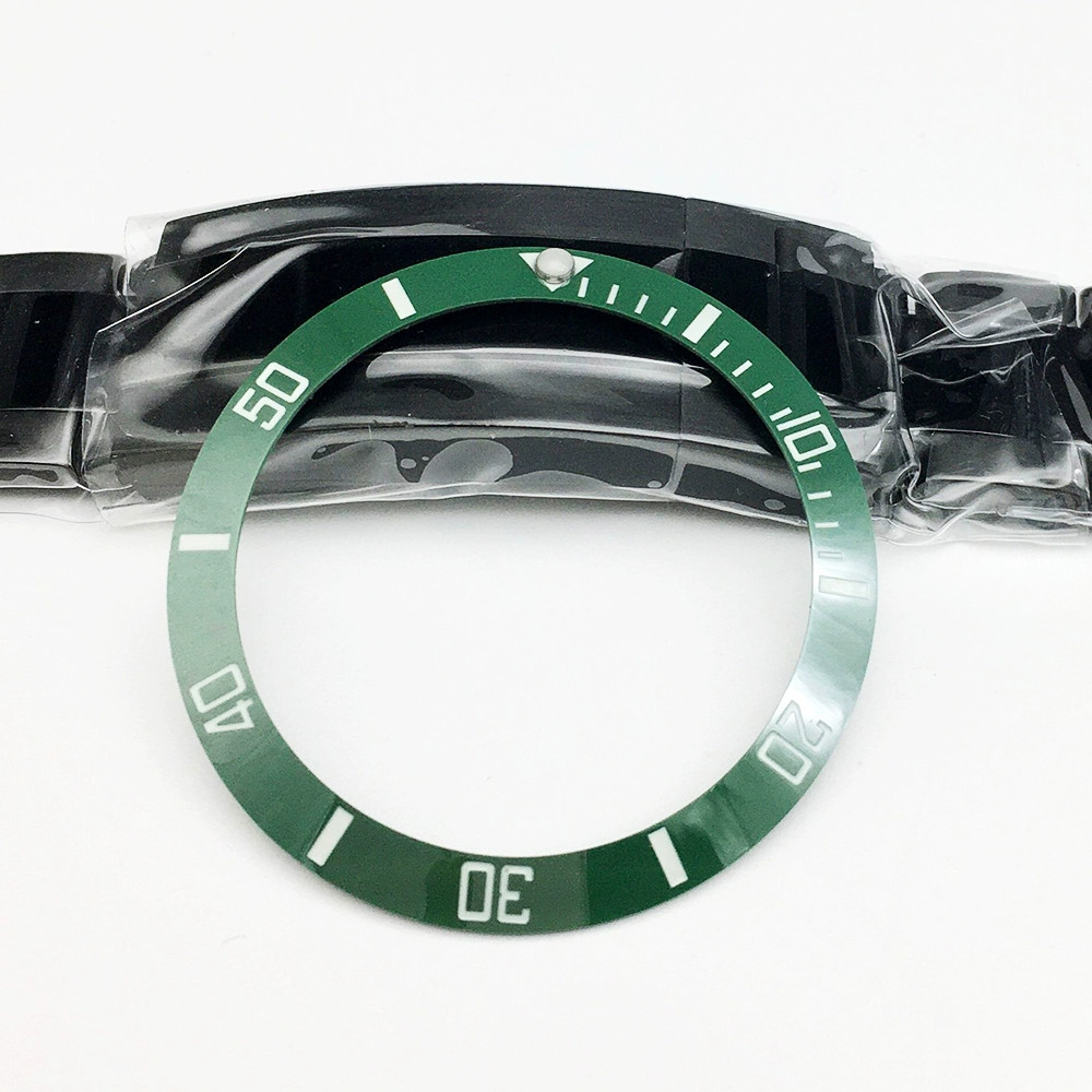 38mm*30.8mm Luminous ceramic watch bezel SUB bezel GMT Fit SKX007/009