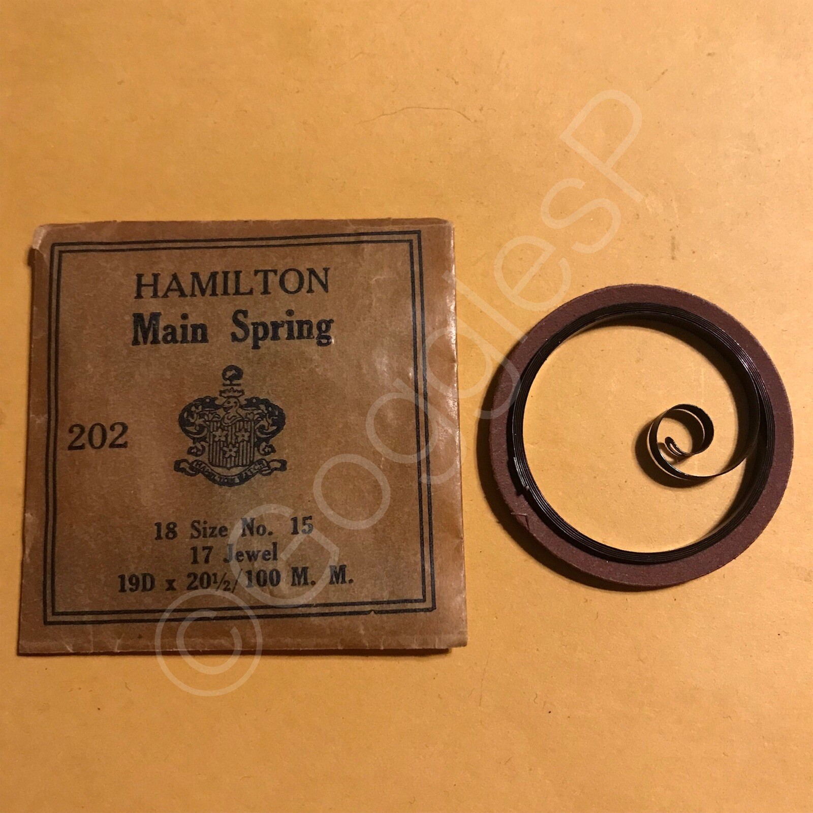 NOS Mainsprings for Hamilton Watches 0s to 18s – Select A Style/Size