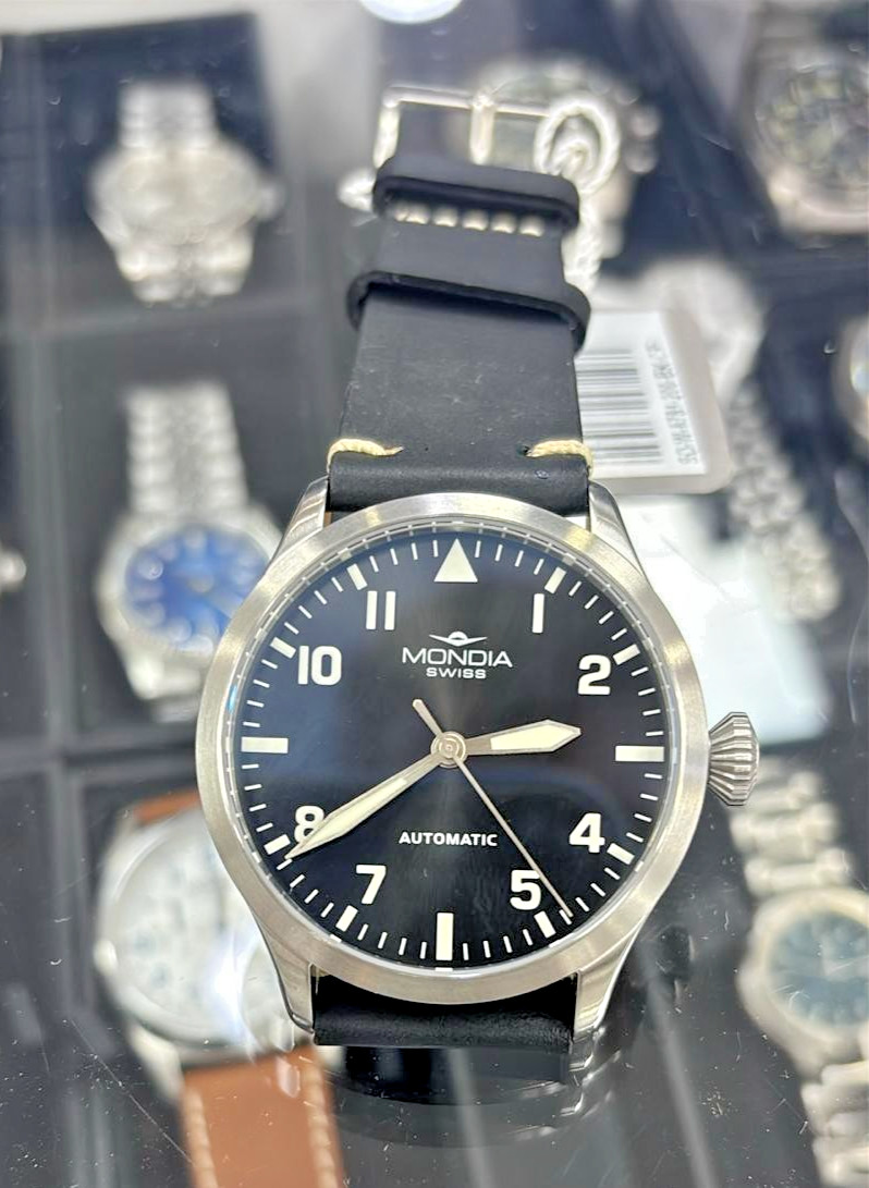 Mondia watch ref. S0-6781-200 Automatic Swiss Made Men 41mm Black New