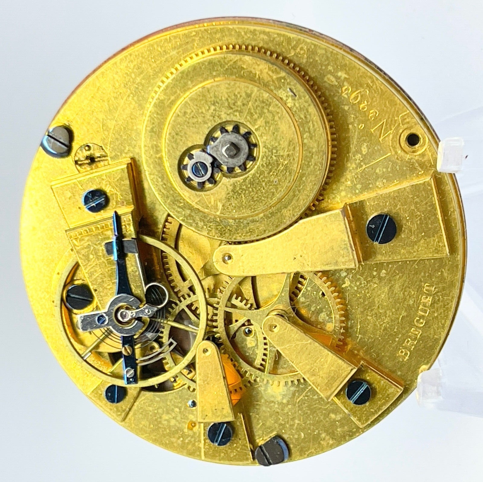 Antique Lépine/Breguet style pocket watch movement 48.5mm original Dial & Hands