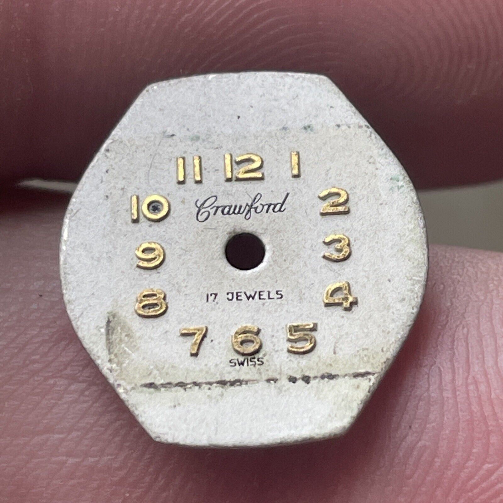 VTG Crawford Watch Co. Swiss Woman’s Watch Face