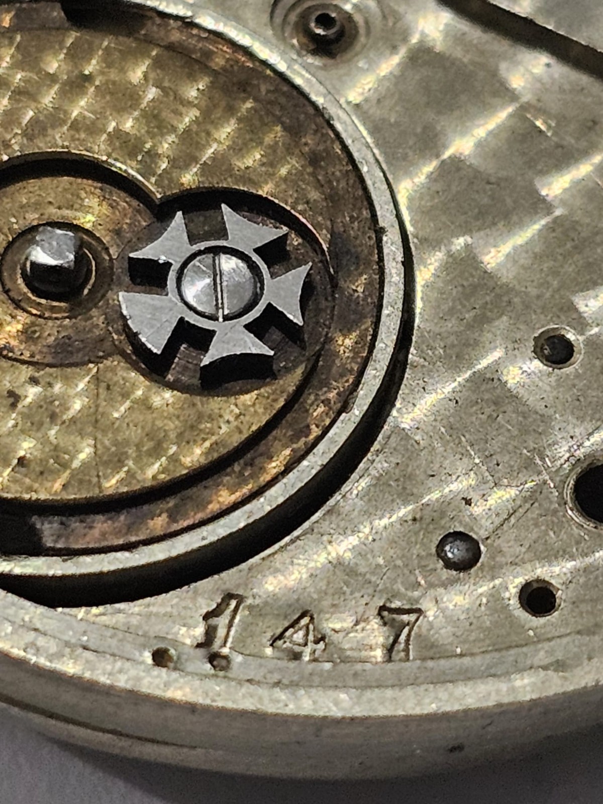 FLEURIER SILVER GOLD POCKET MOVEMENT WITH MALTIC CROSS – NUMBER 147 -…