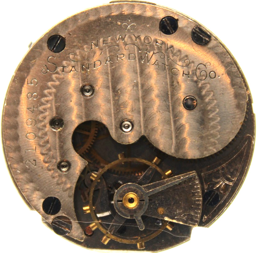 1900 NY STANDARD POCKET WATCH MOVEMENT 2109485 GRADE: 44 6s 7j (PS2)