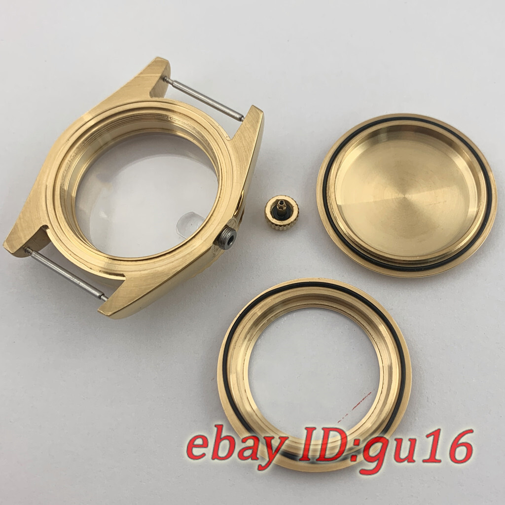 36mm/40mm Gold Sapphire Watch case Fit NH35 NH36 ETA 2824/2836 Miyota 8215 821A