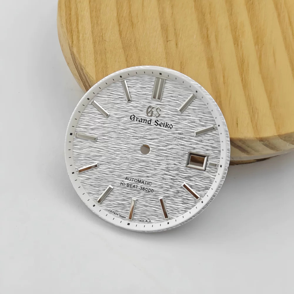 33.5mm GS Horizontal Stripe 3 O’clock Watch Dial No Lume for Nh35 Movement Parts