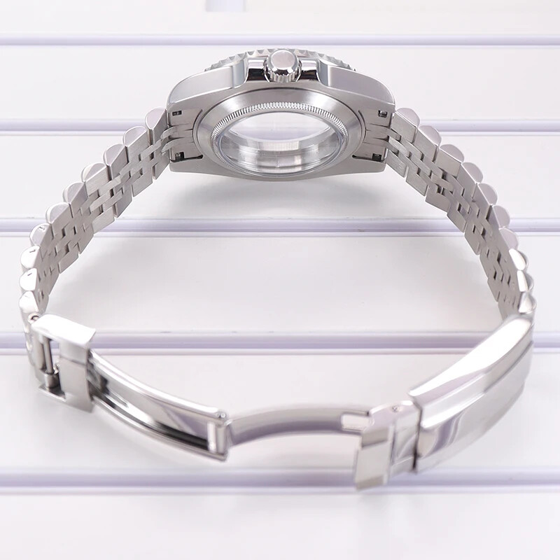 40mm Modified Yacht Watch Case Jubilee Strap Sapphire Glass For Seiko NH35 10ATM