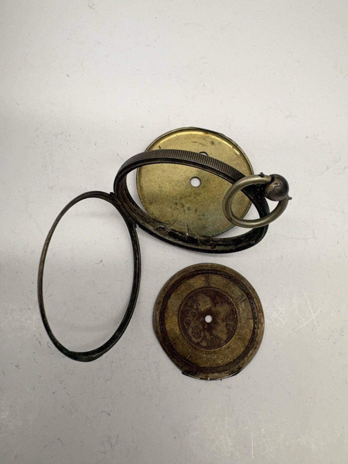 Antique Pocket Watch Parts Case Parts Dial