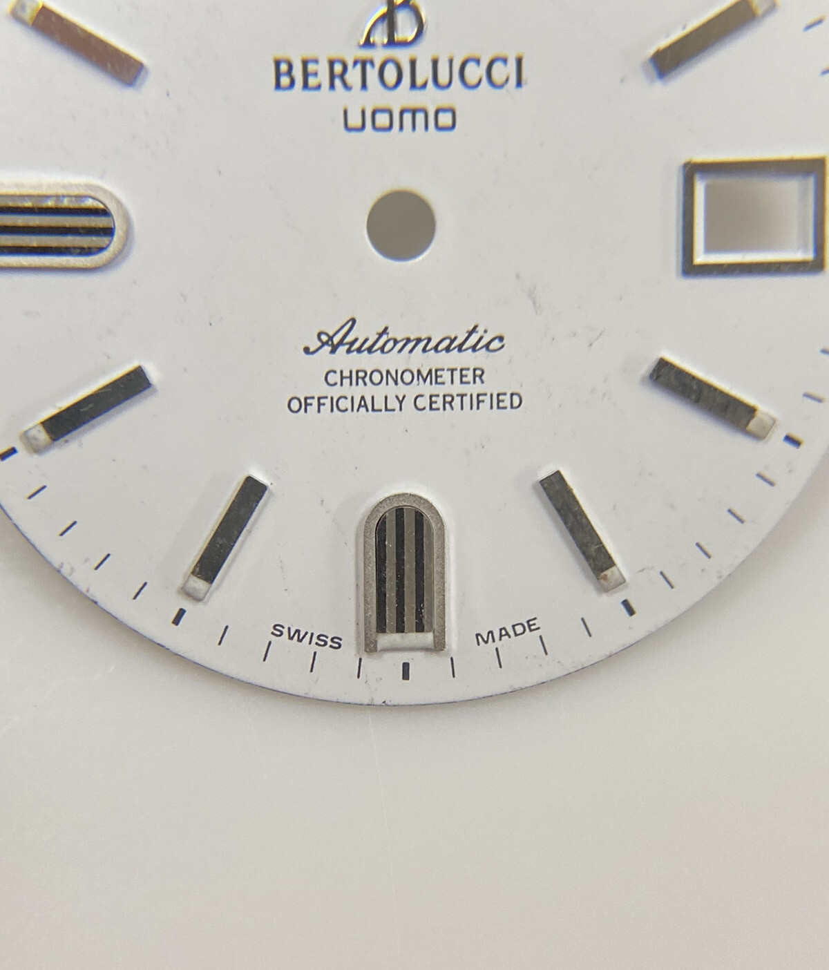 Original Bertolucci Uomo Automatic 28mm White Dial Ref: 884.55.41.10B