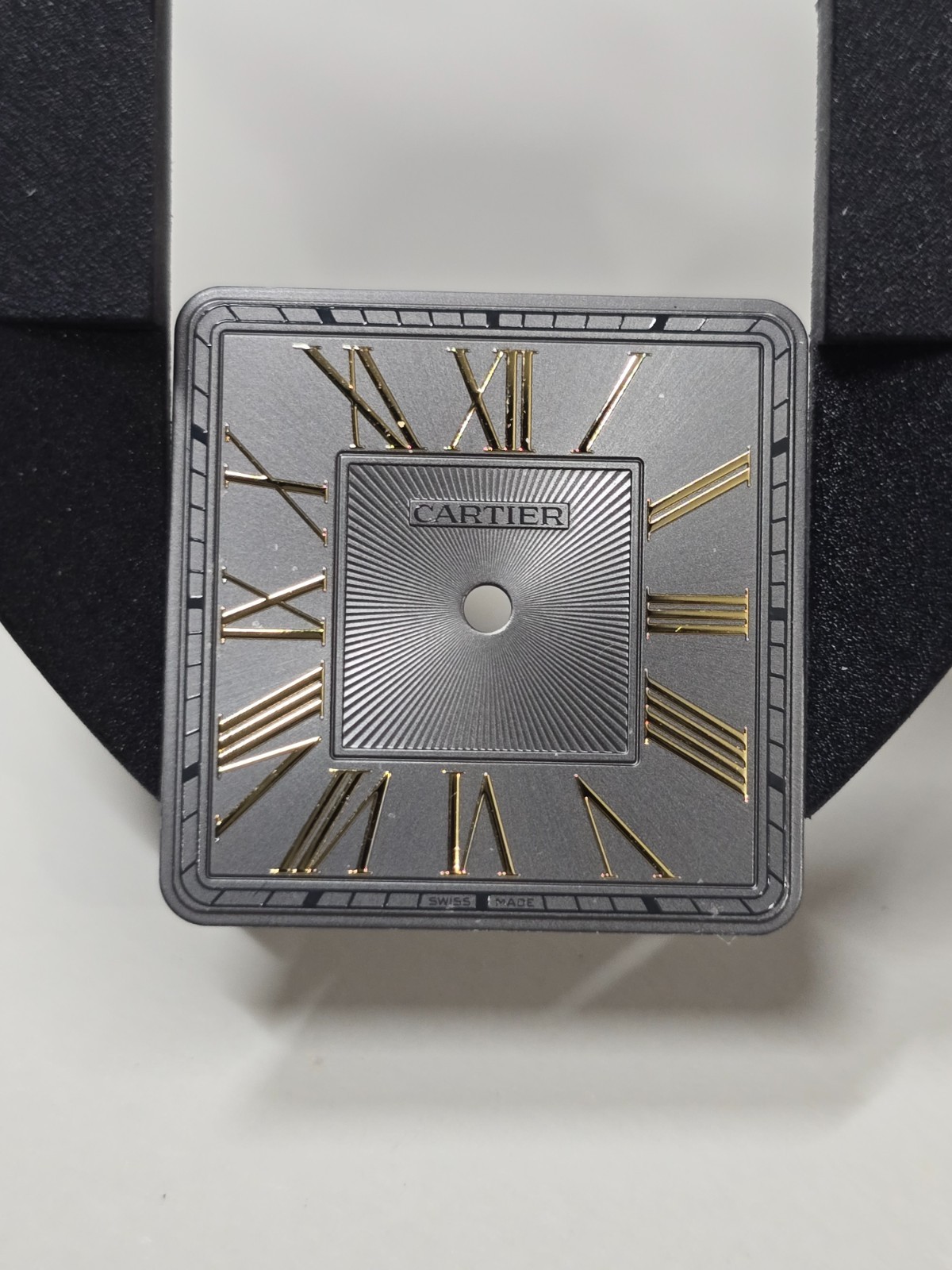 Genuine Santos-Dumont Large Model Grey & Gold W2SA0028 W2SA0036 Dial 22.8mm