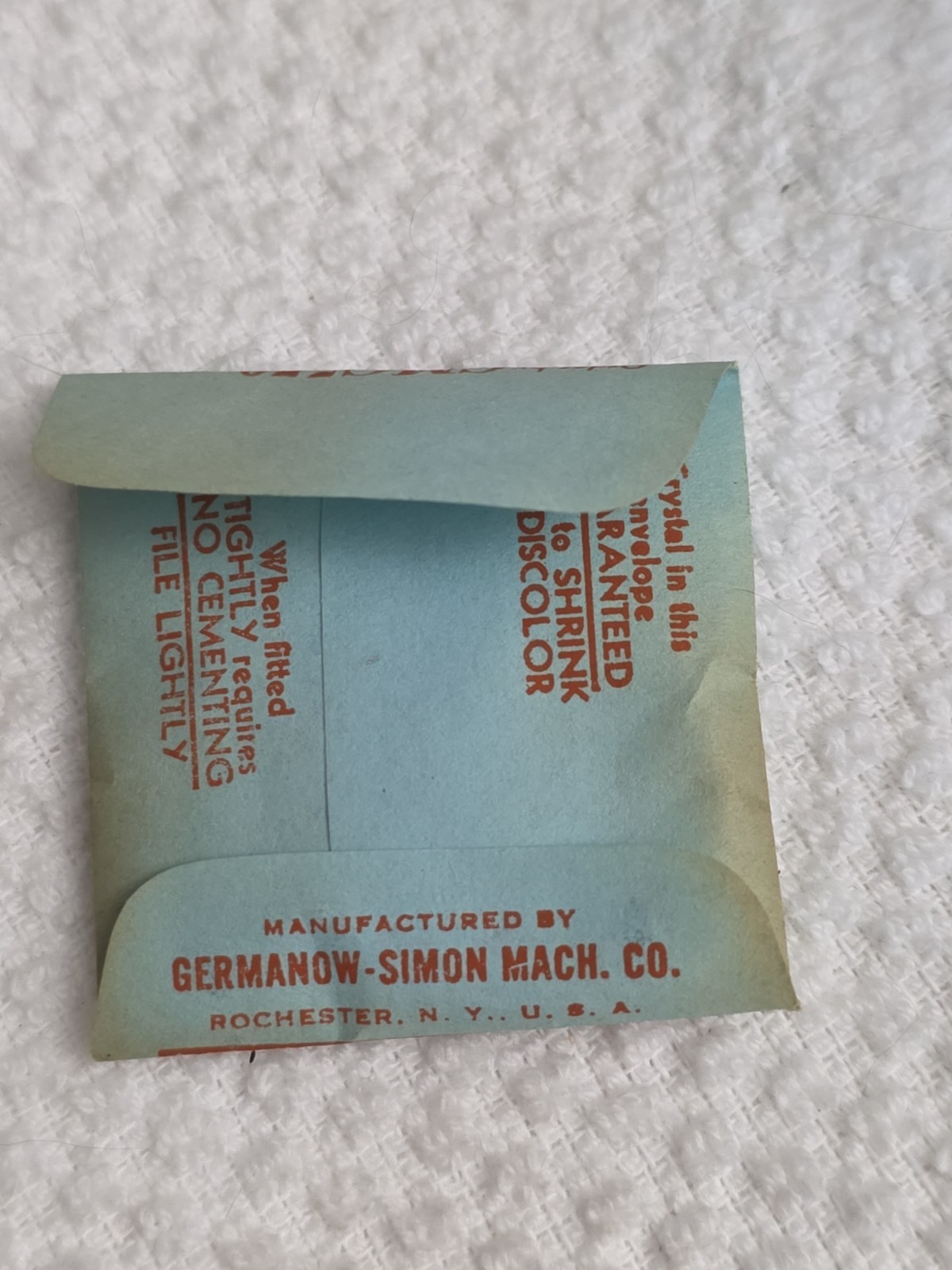 G-S Watch Crystal CMC550 Crawford 23.5X23.5