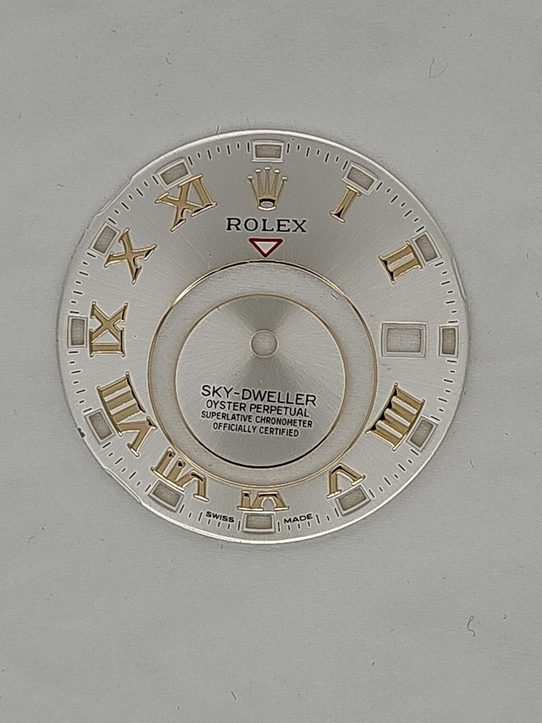 Rolex Sky-Dweller 42mm Silver Romain Dial Model 326938-13 RARE