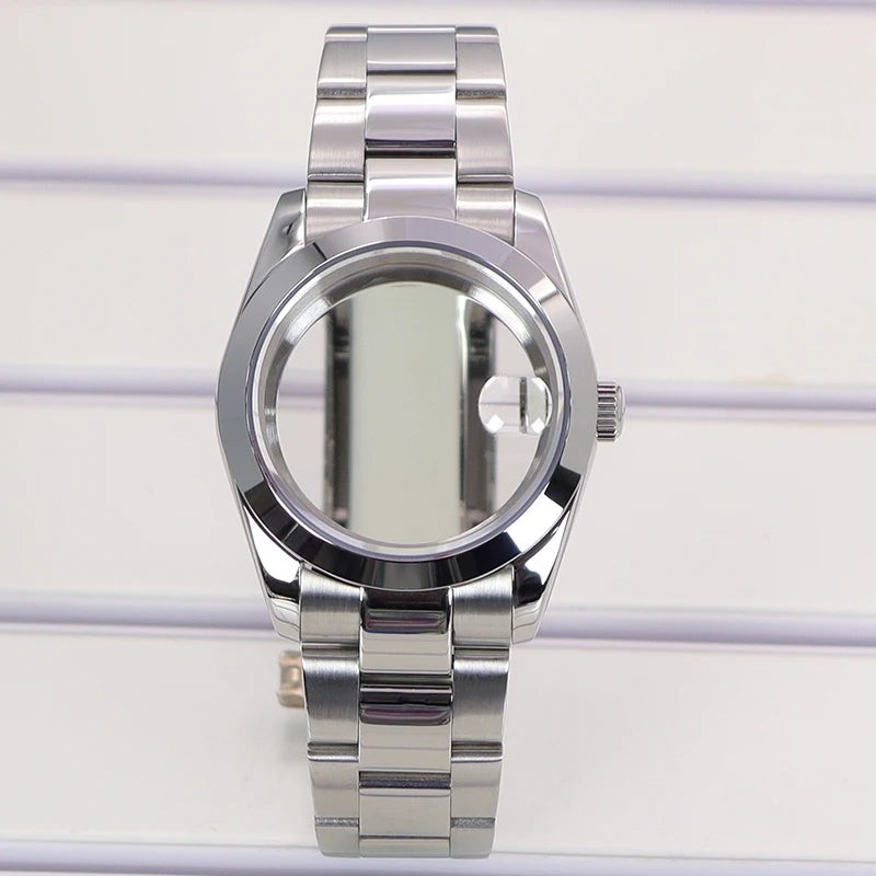 36/39mm Fluted Bezel Cases For SK DJ Air King Fit NH35 NH36 NH34 NH38 Miyota8215