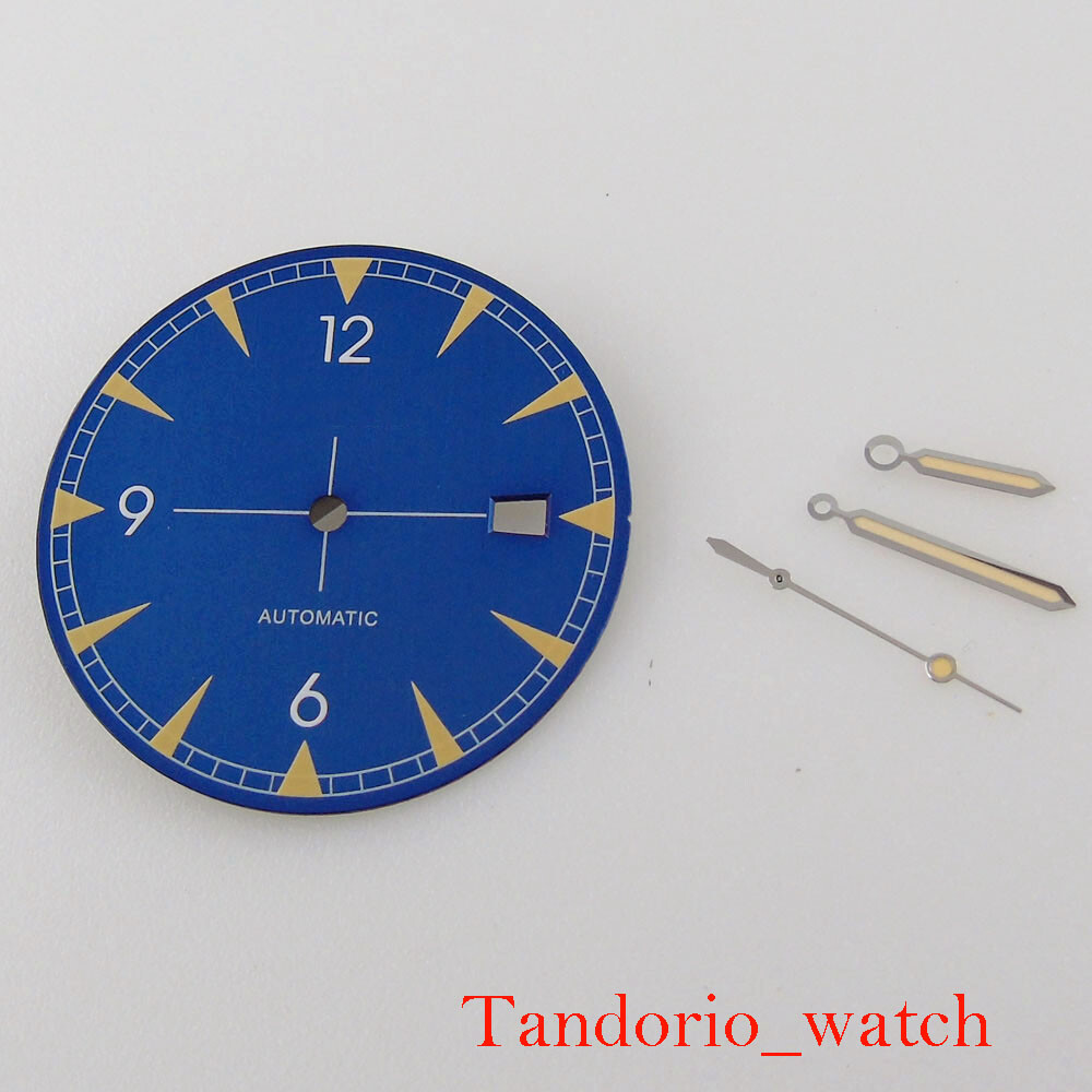 Watch Parts Replacement Bliger 33.5mm Luminous Watch Dial For NH35 Movement