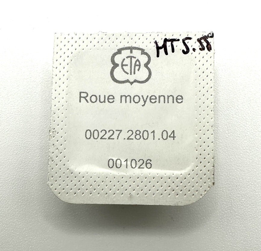 Genuine Auto ETA 2824, 2824-2, 2836 Seep Second 4th Wheel Part #227 Ht/5.55mm