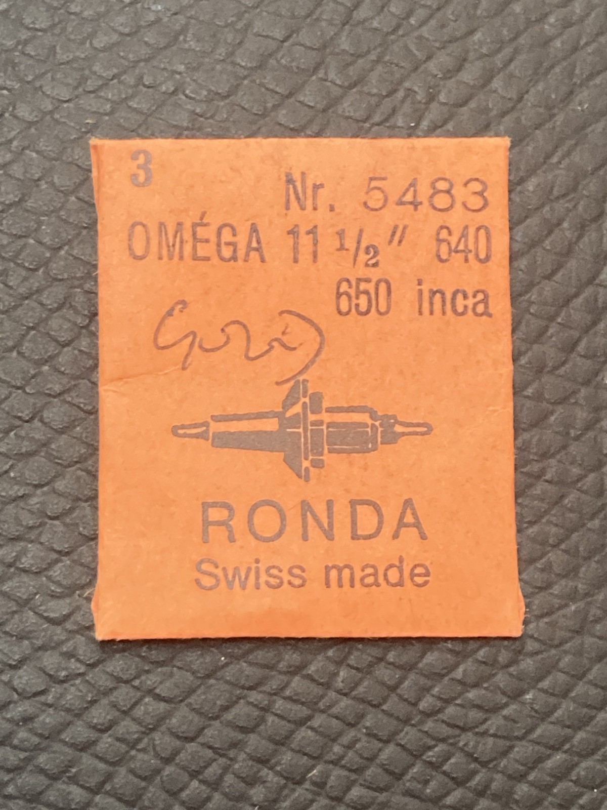 OMEGA 640 RONDA #5483 Sealed Pack of 3 Balance Staffs