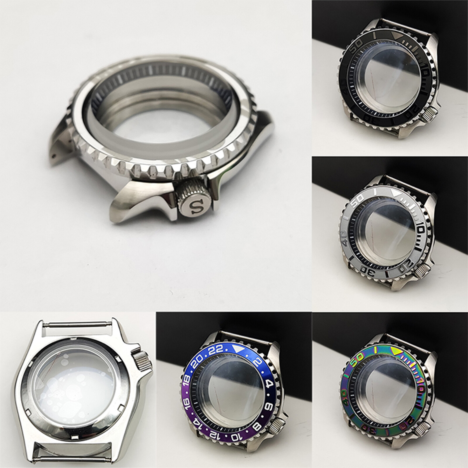 42mm Stainless Steel Watch Case Sapphire Glass Case for NH35/36/4R/7S Movement