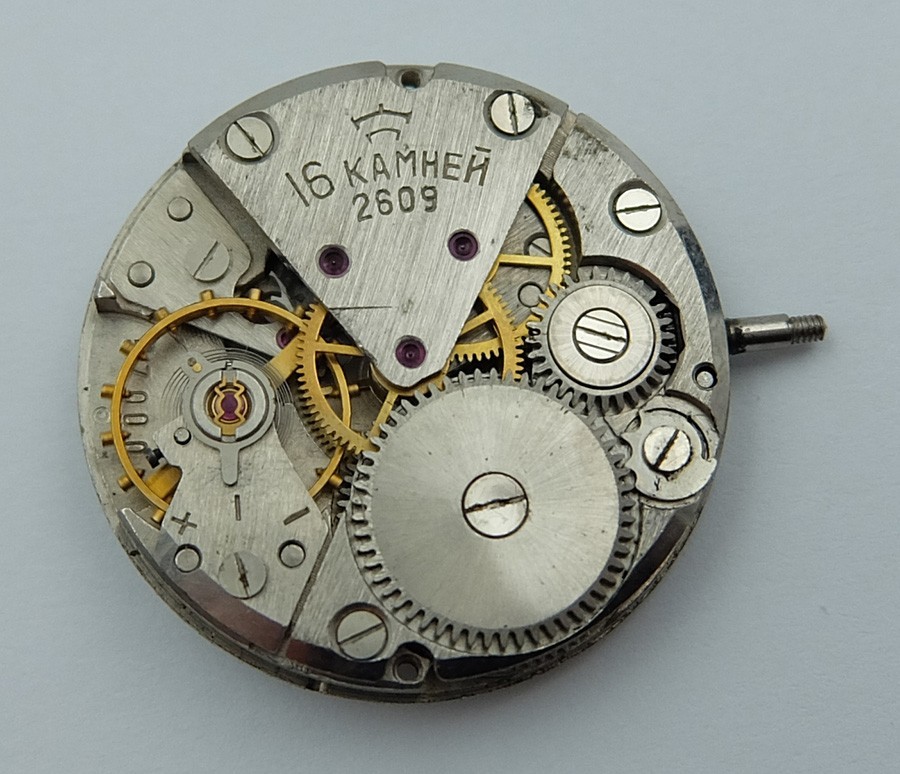 Raketa 2609 16 JEWELS MOVEMENT FOR MEN’S WRISTWATCH 100% working A495