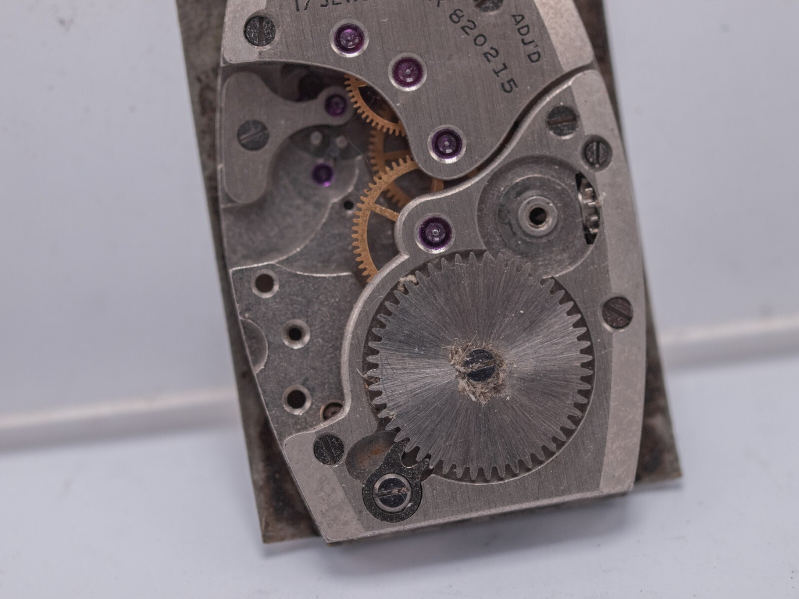 Elgin DeLuxe 673 Wrist Watch Movement – Missing Balance Etc. Parts AS-IS!