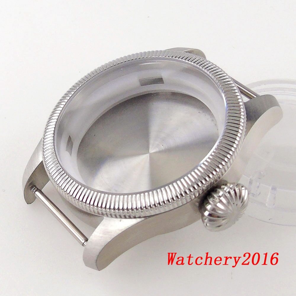 39mm Tandorio Sapphire Glass Watch Case 33.5mm Dial For NH35 NH35A 2824 PT5000