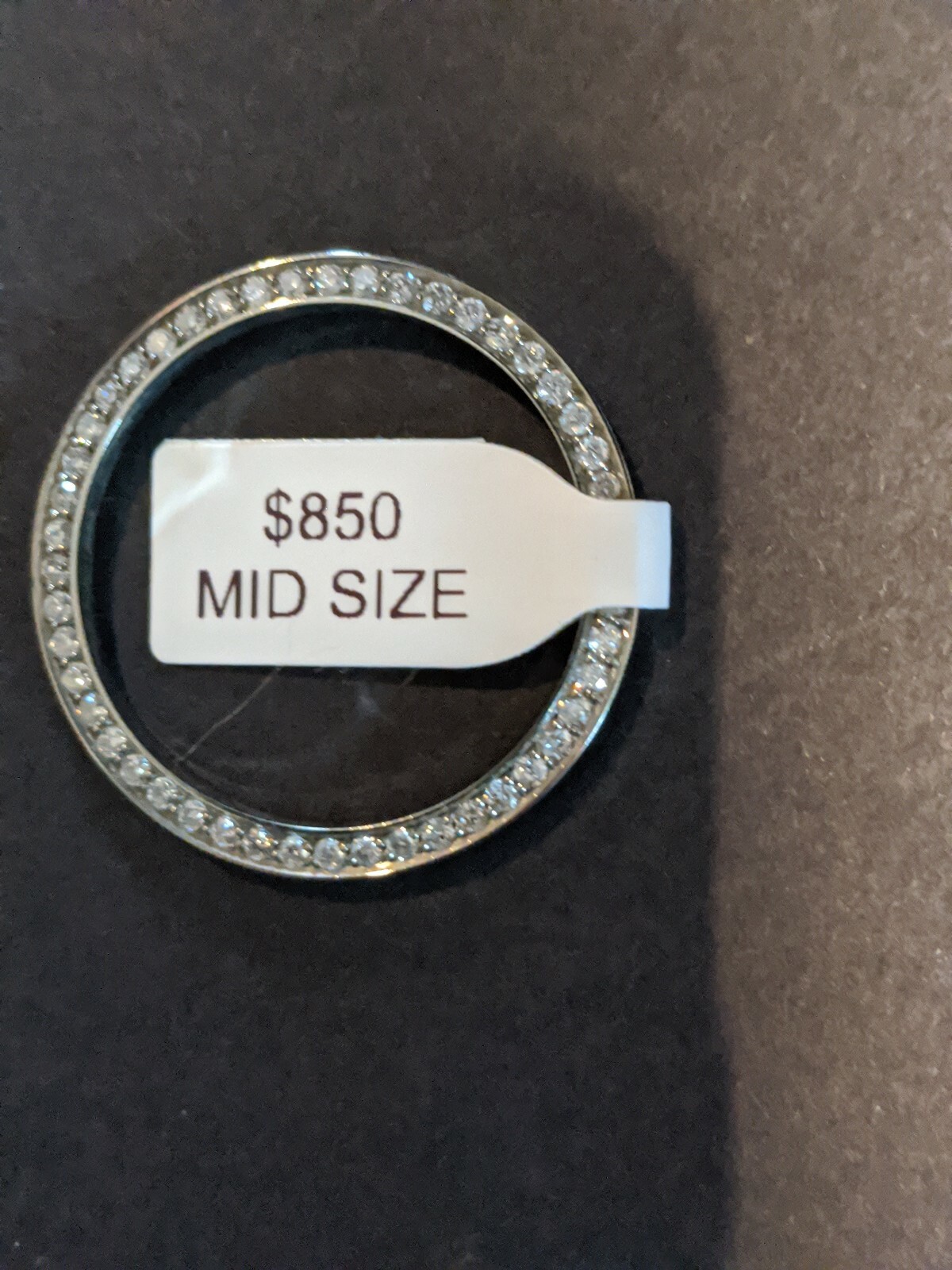 CUSTOM STAINLESS STEEL .90 Ct DIAMOND BEZEL FOR 31 MM MID SIZE ROLEX