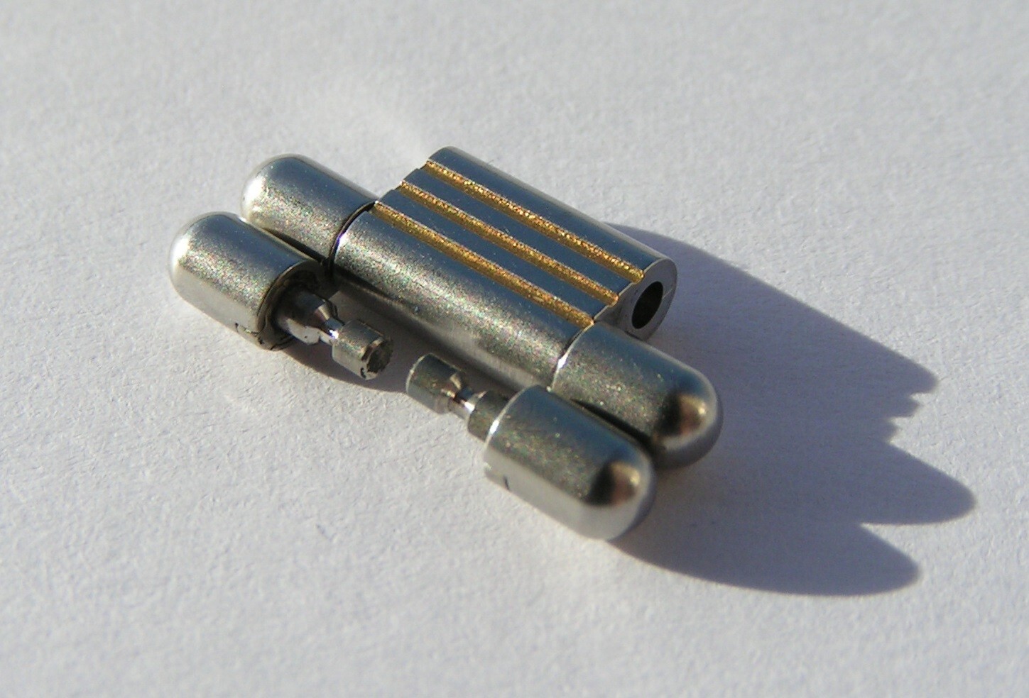 CARTIER LIGNE 21 CARTIER 1330 LINE STEEL GOLD REPLACEMENT LINK 17MM I625