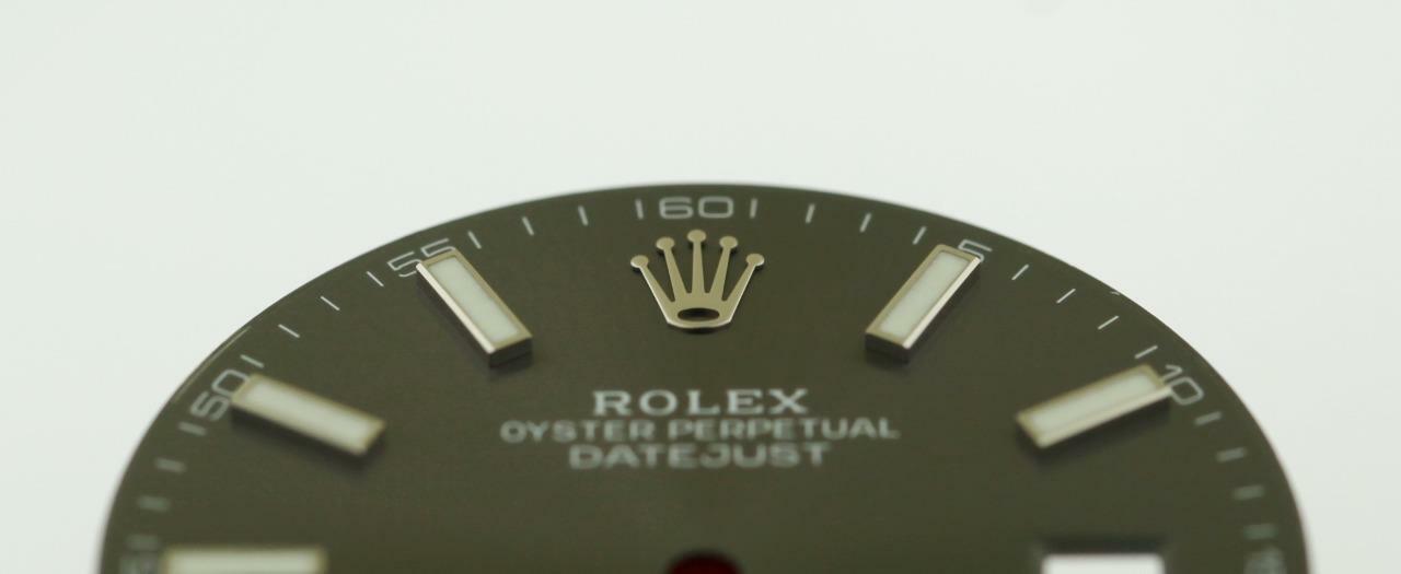 Original Men Rolex Datejust 41 126334 126300 Charcoal Index Dial Stainless #A4