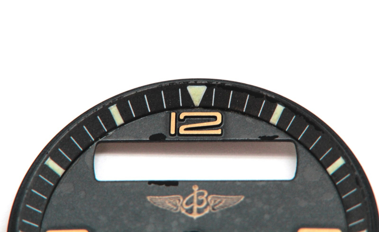GENUINE BREITLING AEROSPACE Watch Dial Charcoal Black 32.5mm Diameter Ref. B164
