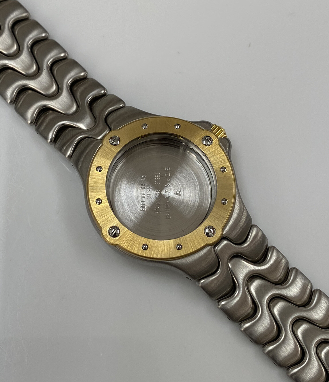 Genuine New Ebel Sportwave 6187631 Stainless Steel Two Tone Watch Case/Bracelet