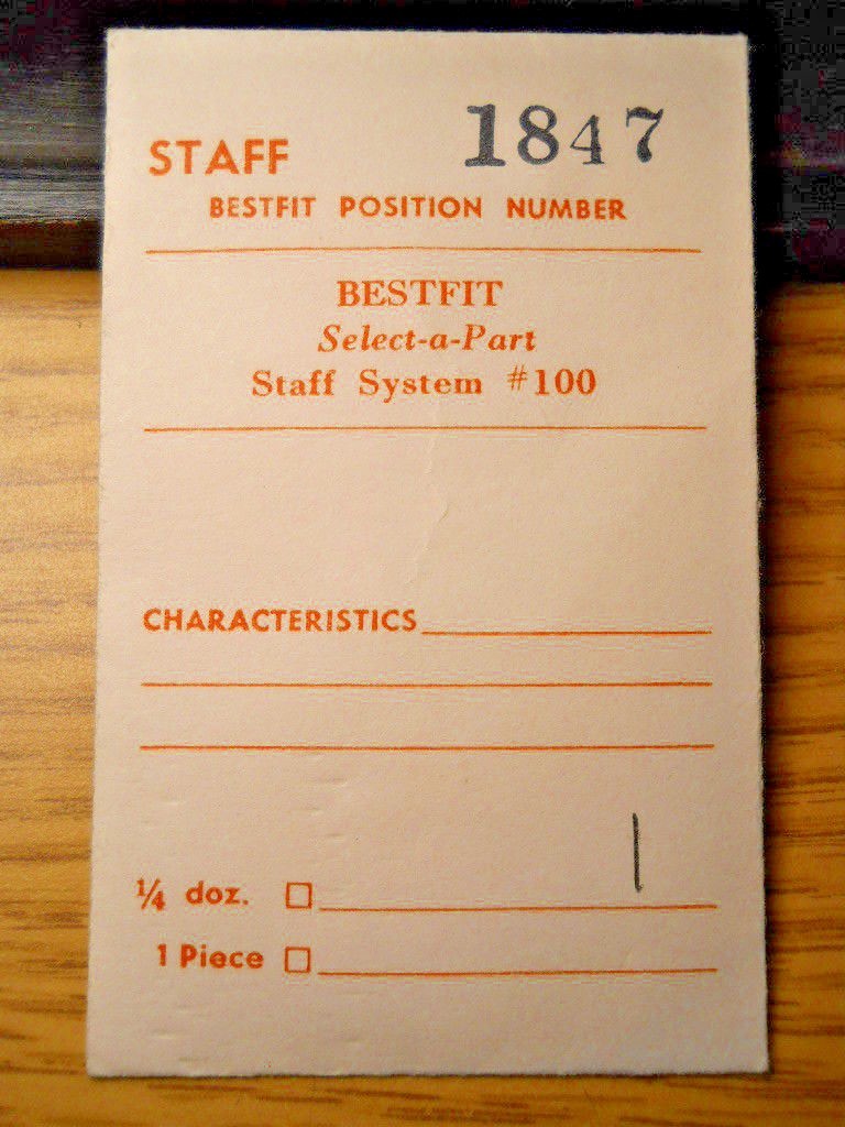BESTFIT 1847 Part #724 Balance Staff INCA PUW 54 54A 54B 55 57 59 Ronda No 4213