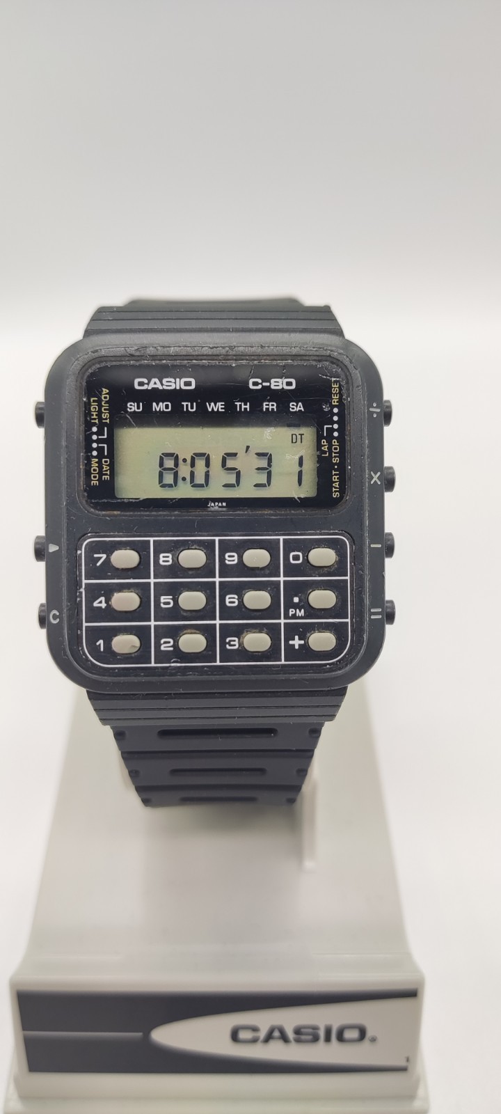 Casio C-80 Vintage Calculator Watch made in Japan – New Battery & Strap