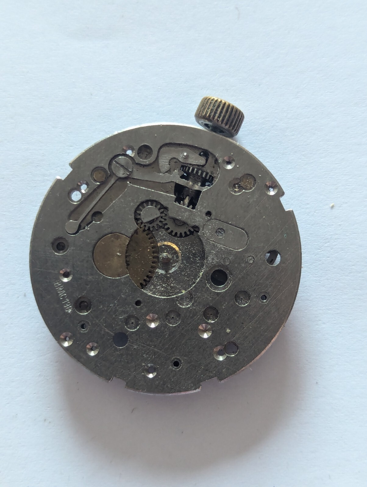 Vintage BRAC 196 Mechanical Watch Movement (Incomplete)