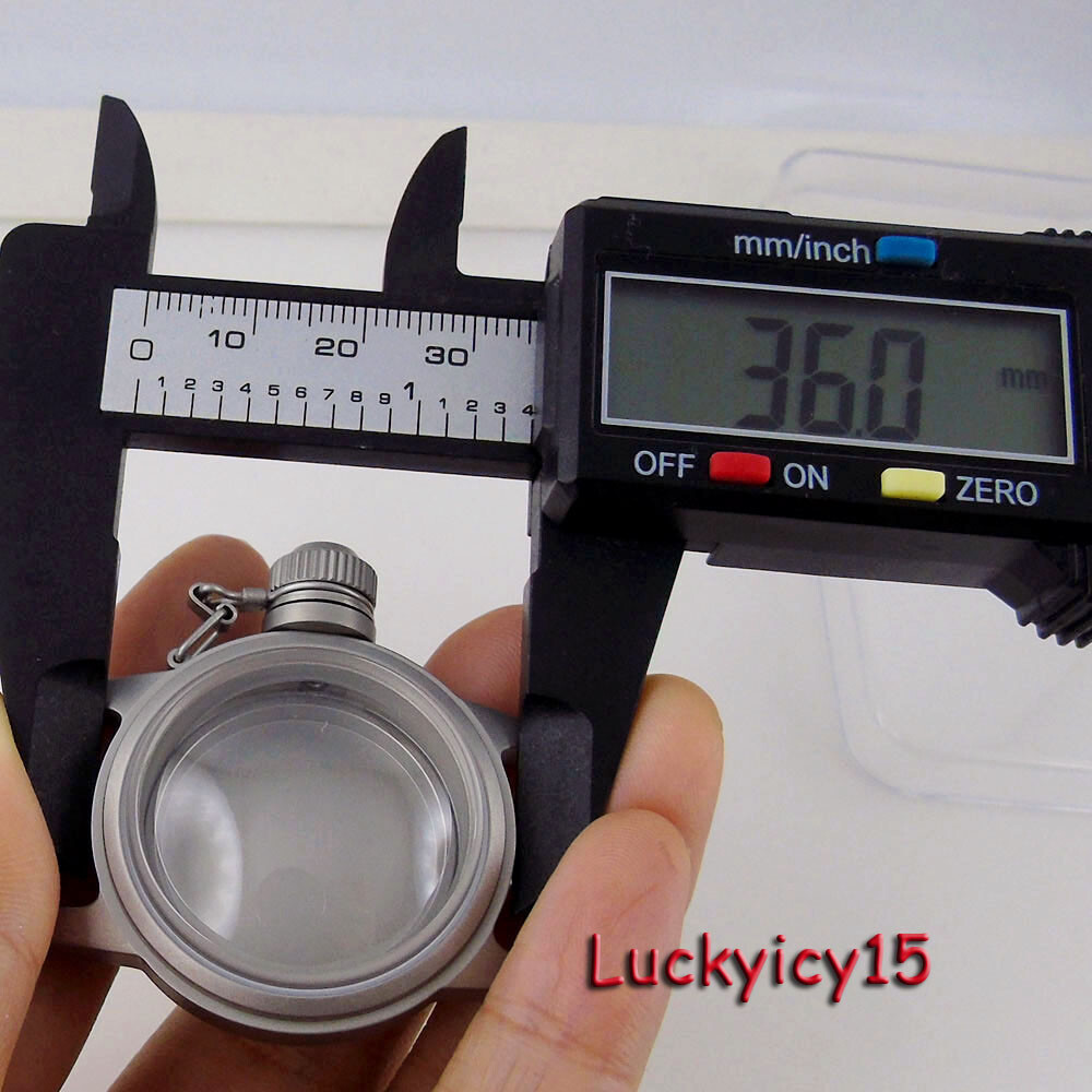 36mm Sandblast Watch Case 29mm Dial fit NH35A NH36A NH34 SKX Dome Sapphire Glass