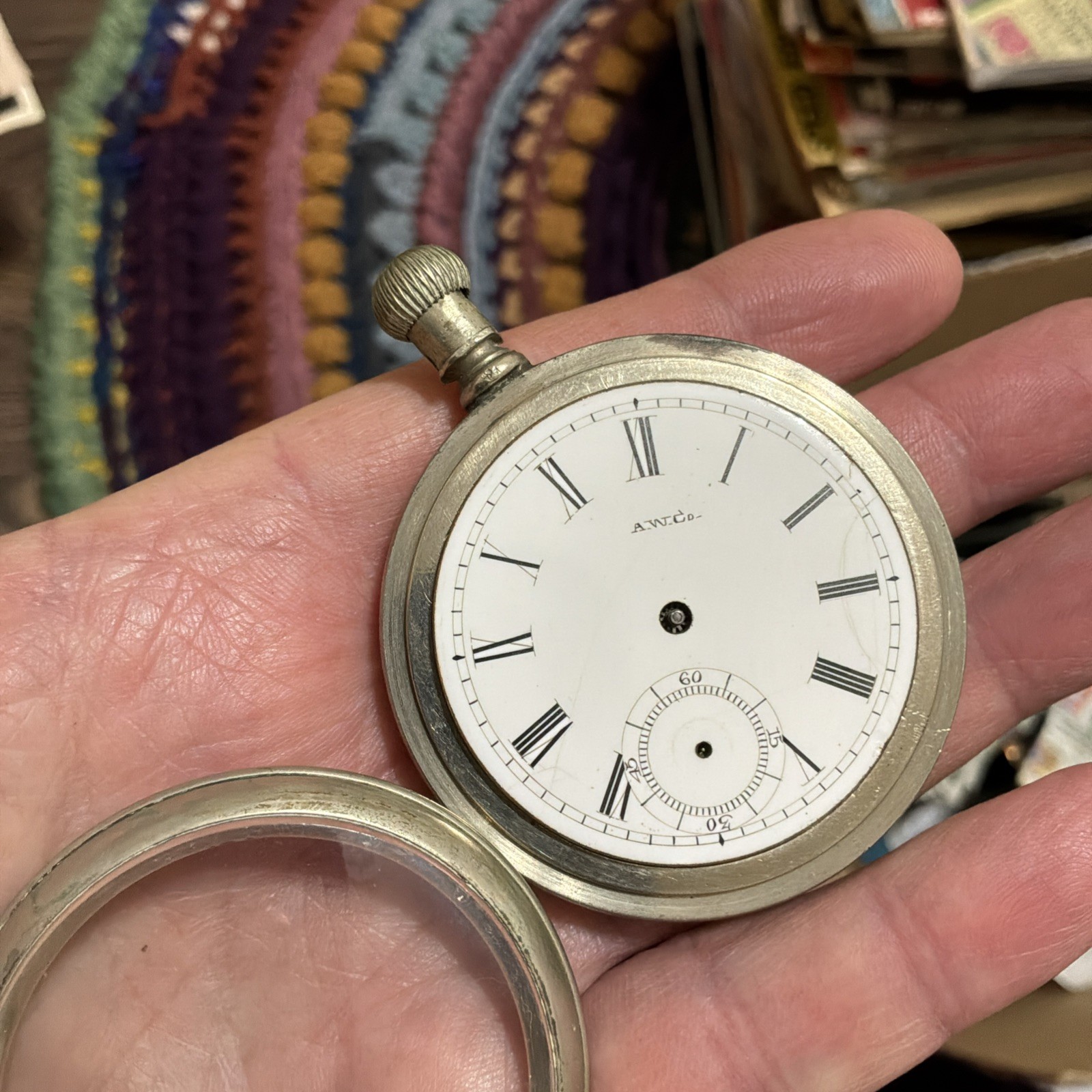1886 Waltham Model 1884 Bond St. Grade 14s 7J Pocket Watch For Parts/Repair