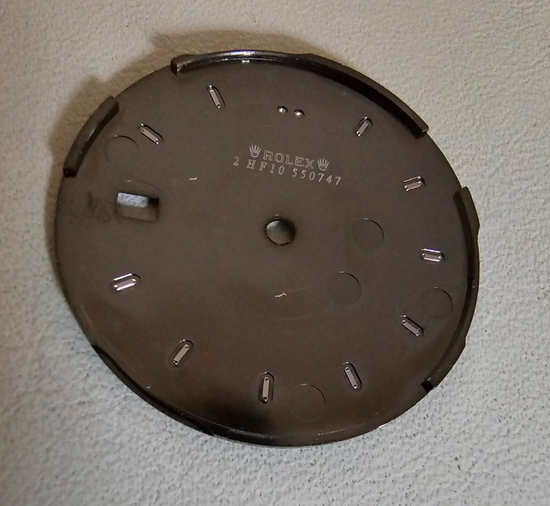 Genuine Rolex Datejust 41 Dial – Slate / Dark Rhodium Sunburst – Ref 126334 / 12