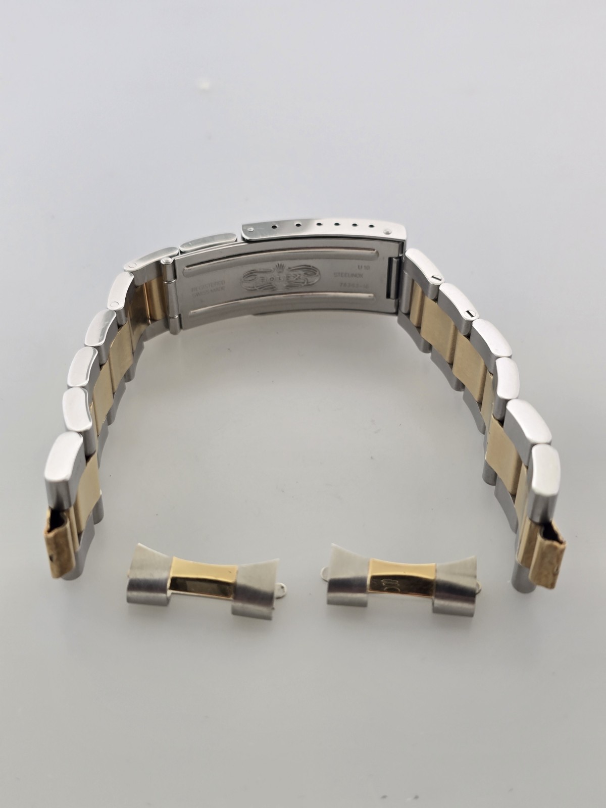 Rolex 78363 18K/SS 20MM Oyster Bracelet For Daytona 16523 & 16233 No Holes Case.