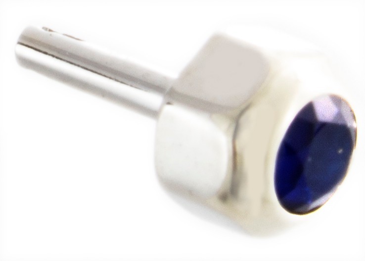 Genuine Cartier Santos Square and Octagon Sapphire Crown Original Parts 5MM