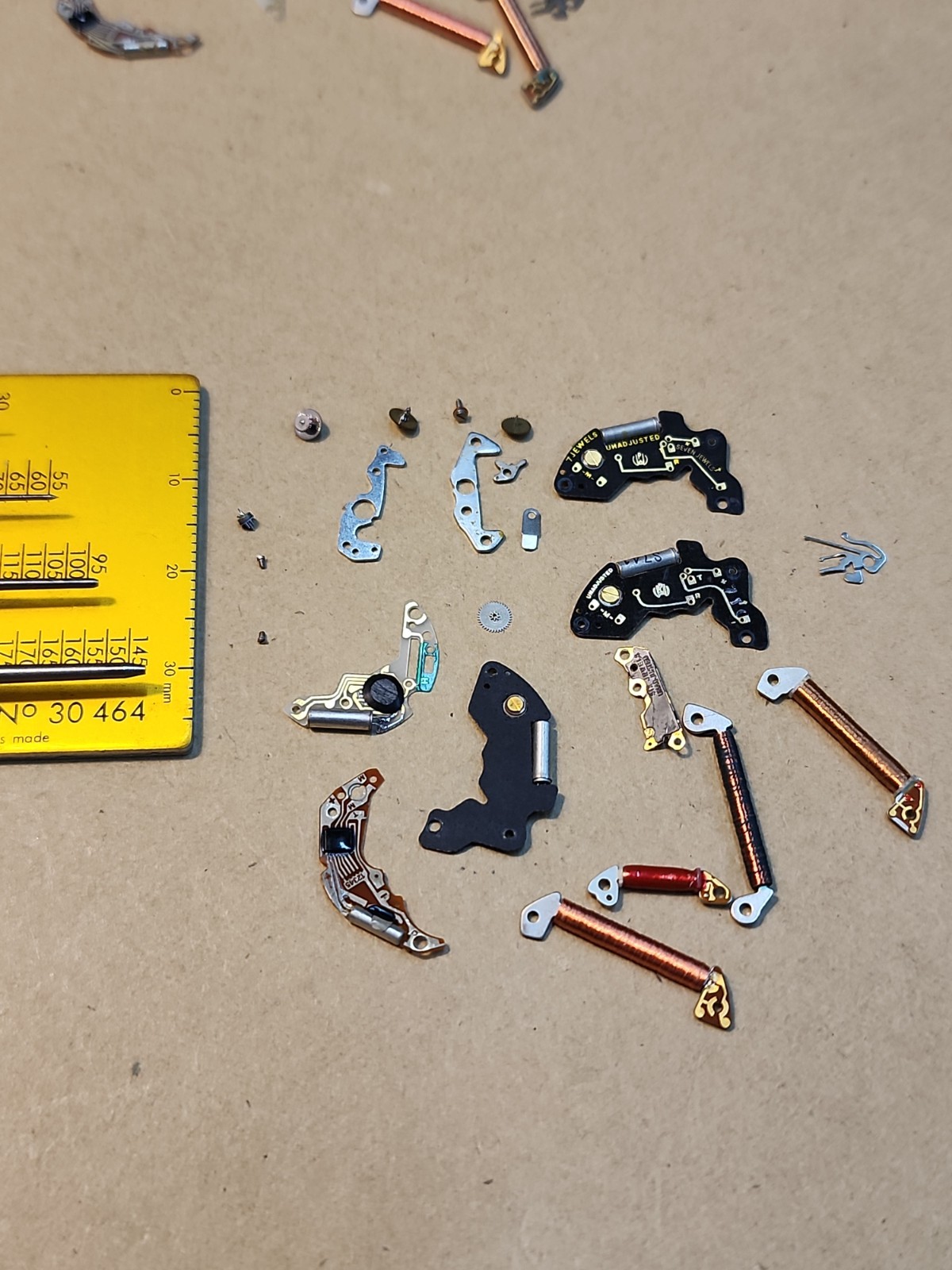 Lot Of Mixed NOS Circuits Coils Quartz Watch Movement Parts Repairs Spares