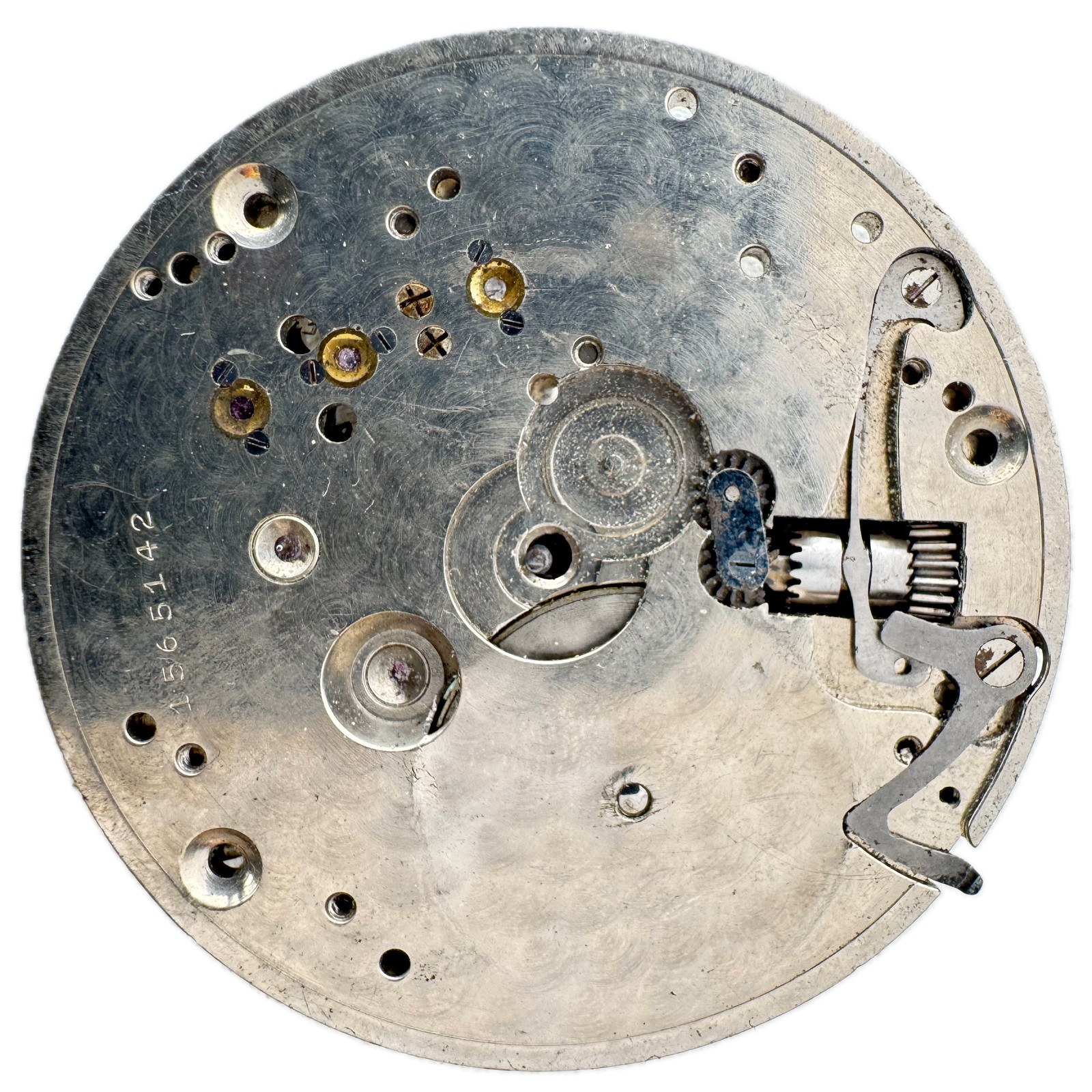 Antique 16s 1921 Hamilton No Dial Pinstripe Railroad Pocket Watch Movement 992