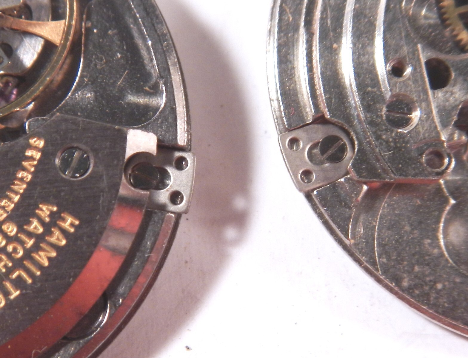 1 Pair of NOS Hamilton Watch 2.6mm Case Clamps w/Screws